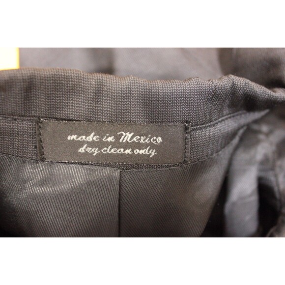 Andrew Fezza Men's 2 Piece Suit BLue Wool Silk 3 Btn 48R Flat Fronts 41" Waist - Picture 11 of 12